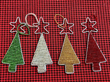 Load image into Gallery viewer, Mini Tree Ornaments - Handcrafted Beaded Christmas Decorations from Tanzania