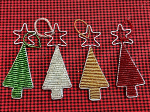 Mini Tree Ornaments - Handcrafted Beaded Christmas Decorations from Tanzania
